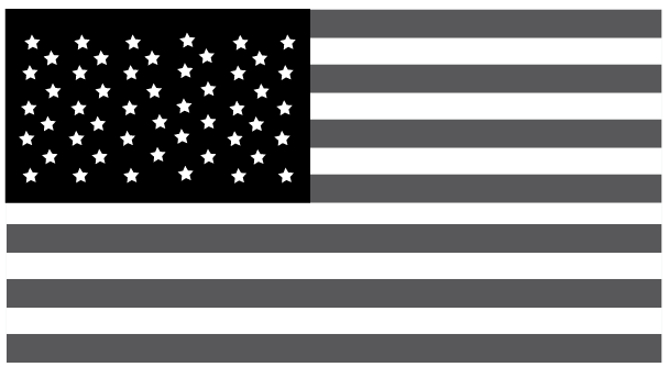 clip art us flag black white - photo #19