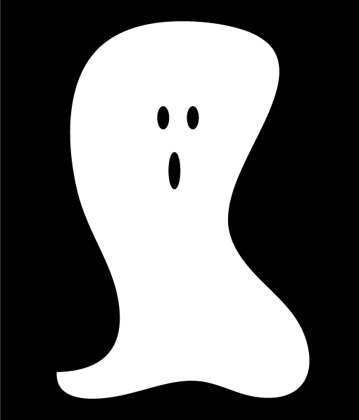 free black and white ghost clipart - photo #26