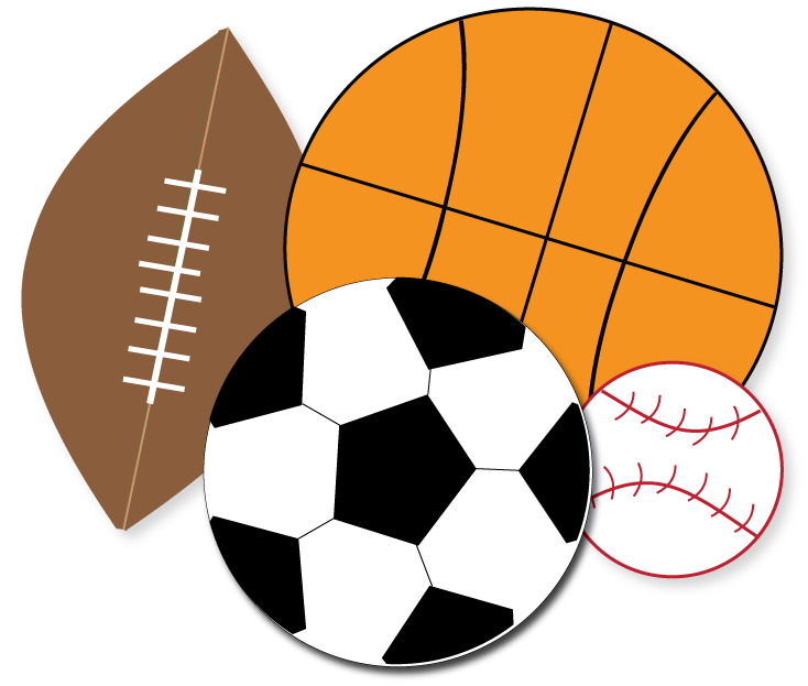 Free Sports Clipart for parties, crafts, school projects, websites and