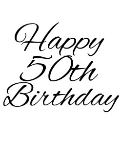 50th Birthday Clipart