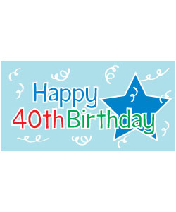 40th birthday party clipart