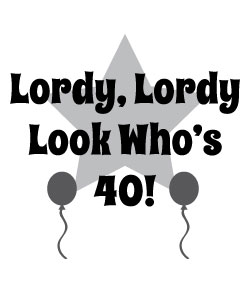 40th birthday clipart