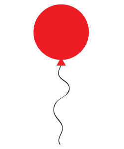 red balloon clipart