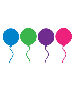 birthday balloons clipart