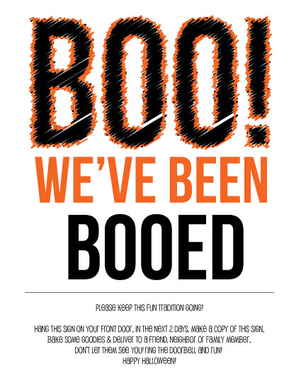 We've Been Booed Halloween Sign