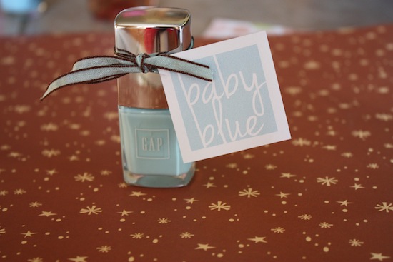 baby shower favor tags